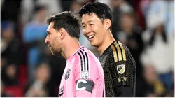 Lionel Messi of Inter Miami and Son Heung-min of LAFC.