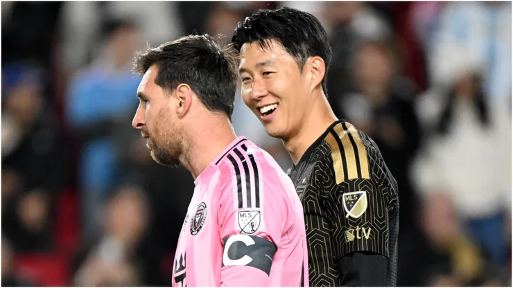 Lionel Messi of Inter Miami and Son Heung-min of LAFC.