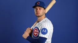 Nico Hoerner #2 of the Chicago Cubs poses for a portrait during photo day.