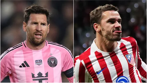 Lionel Messi of Inter Miami and Antoine Griezmann of Atletico Madrid.