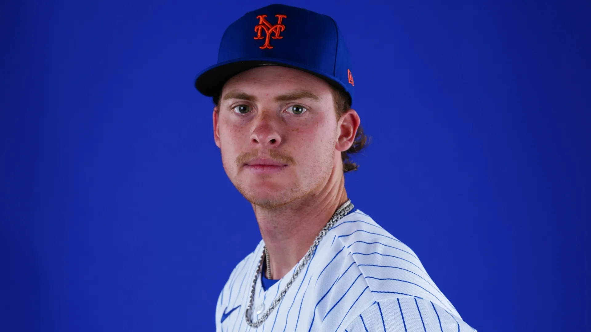 Carson Benge possing