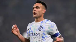 Lautaro Martinez of C Internazionale reacts during a Serie A match in 2026.