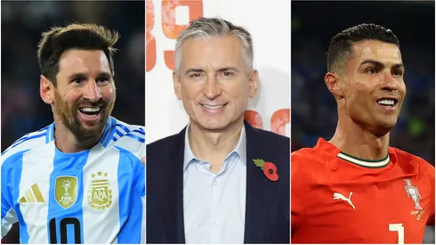 Lionel Messi (left), Alan Smith (c), and Cristiano Ronaldo.