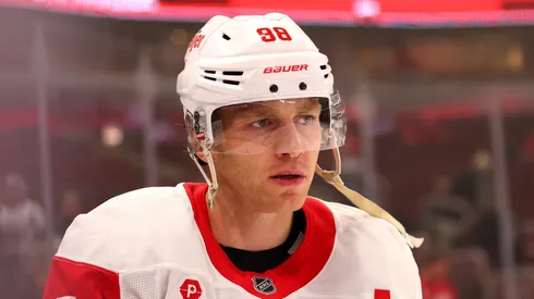 Patrick Kane at the United Center in Chicago, Illinois.