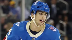 Braden Schneider #4 of the New York Rangers at Madison Square Garden