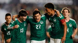 Richard Ledezma #27 of Mexico celebrating his goal