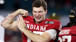 Fernando Mendoza #15 of the Indiana Hoosiers