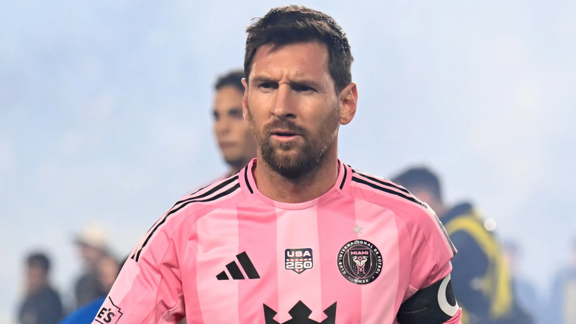Lionel Messi #10 of Inter Miami CF looks on during the MLS match in 2026 (Source: Shaun Clark/Getty Images)