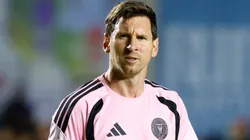 Lionel Messi of Inter Miami looks on during a training session at Estadio Juan Ramón Loubriel on February 25, 2026.