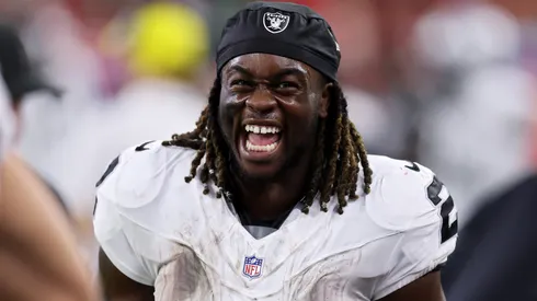 Ashton Jeanty #2 of the Las Vegas Raiders