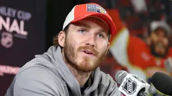 Matthew Tkachuk at Rogers Place in Edmonton, Alberta.