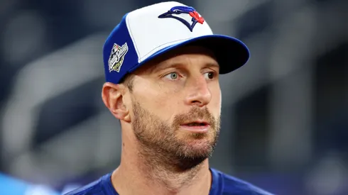 Max Scherzer #31 of the Toronto Blue Jays