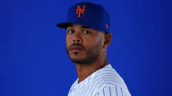 Freddy Peralta #51 of the New York Mets poses.