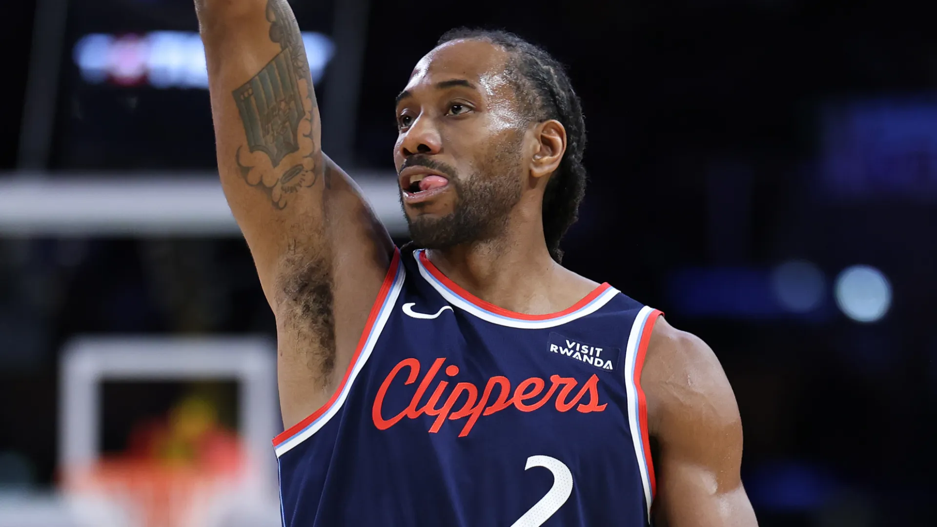 Kawhi Leonard #2 of the Los Angeles Clippers.