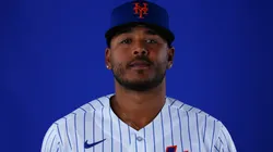 Freddy Peralta #51 of the New York Mets poses for a photo.