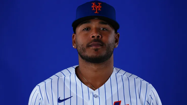 Freddy Peralta #51 of the New York Mets poses for a photo.