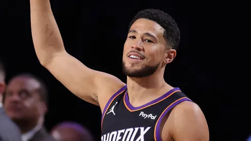 Devin Booker #1 of the Phoenix Suns.