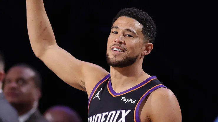 Devin Booker #1 of the Phoenix Suns.