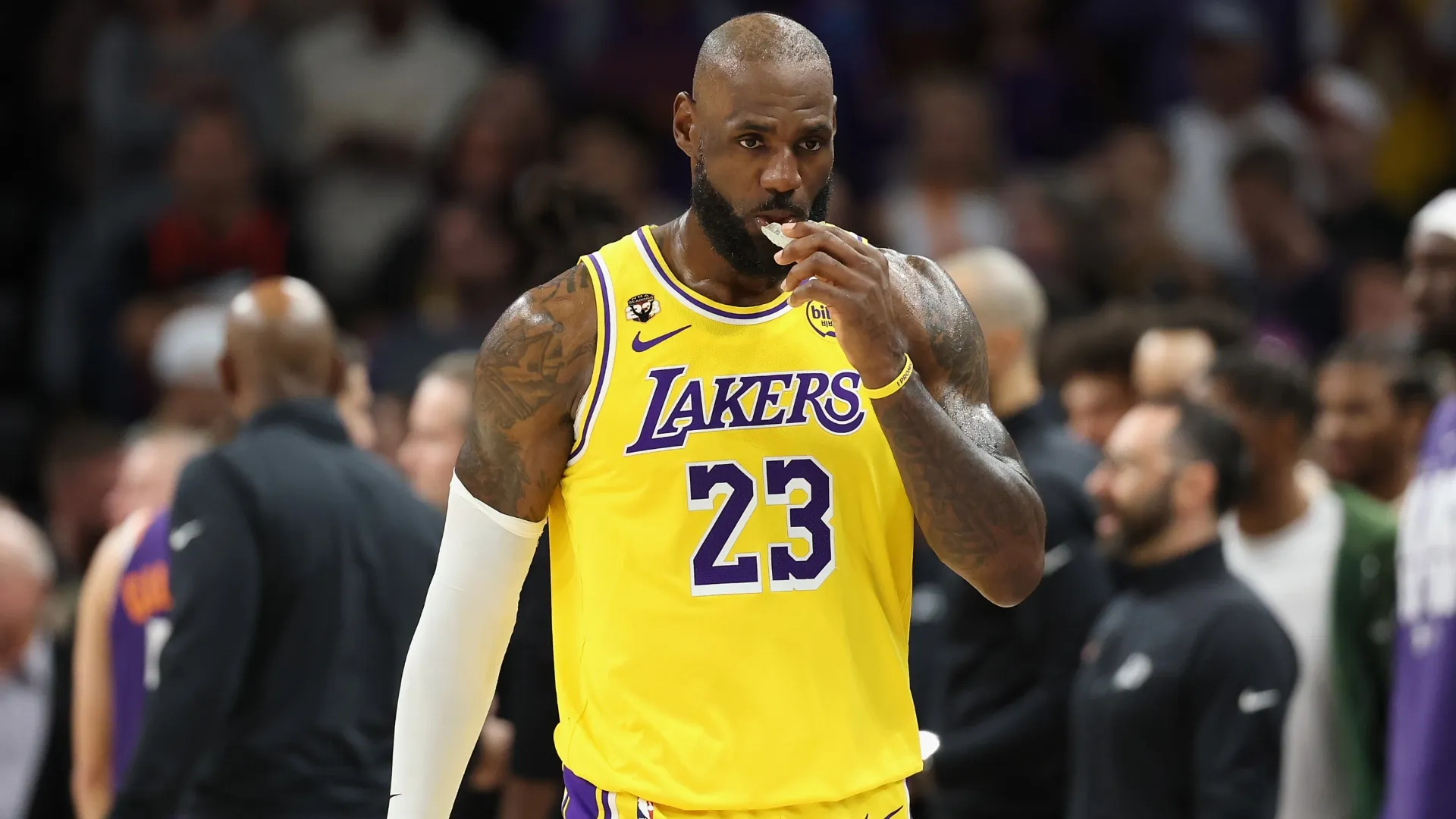 LeBron James of the Los Angeles Lakers – Christian Petersen/Getty Images