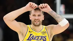 Luka Doncic #77 of the Los Angeles Lakers.
