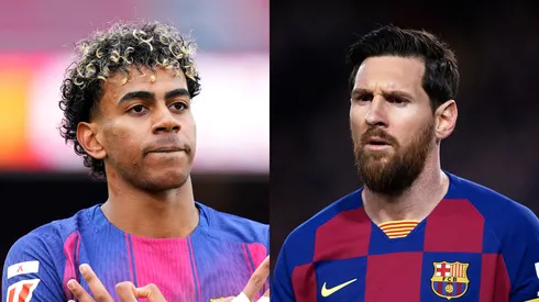 Lamine Yamal and Lionel Messi
