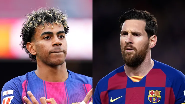 Lamine Yamal and Lionel Messi