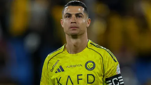 Cristiano Ronaldo of Al Nassr looks on prior the Saudi Pro League match.