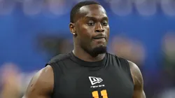 Jeremiyah Love of the Notre Dame Fighting Irish