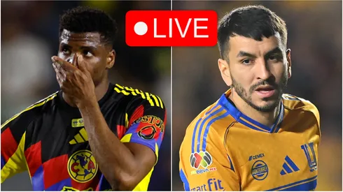 Raul Zuniga of Club America and Angel Correa of Tigres UANL.