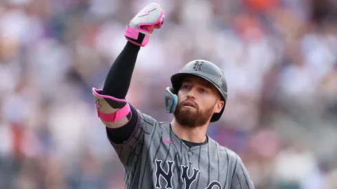 Brandon Nimmo during his time with the New York Mets.