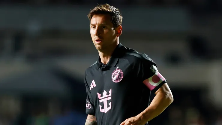 Lionel Messi of Inter Miami looks on.