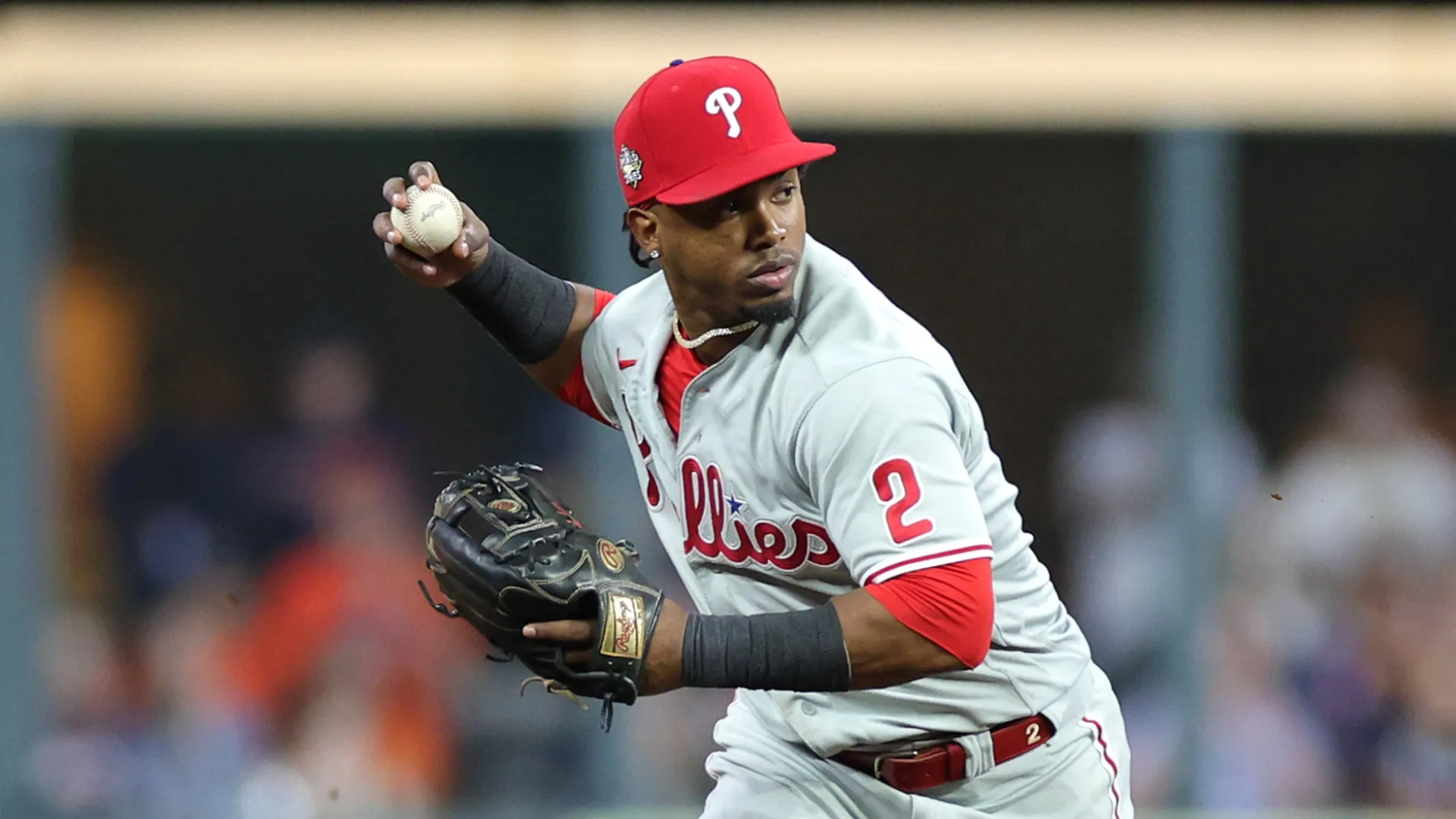 Jean Segura throwing the ball