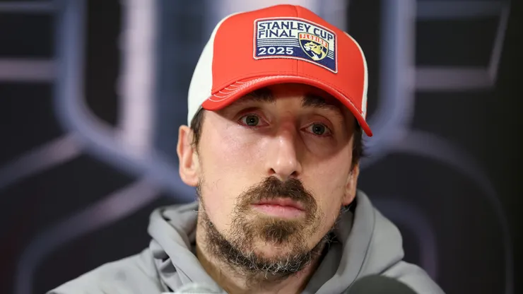 Brad Marchand #63 of the Florida Panthers at Rogers Place