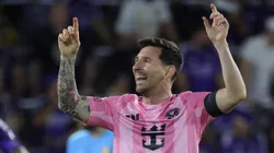 Lionel Messi #10 of Inter Miami CF celebrates at Inter&Co Stadium