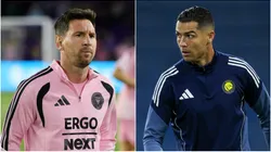 Lionel Messi (left) and Cristiano Ronaldo (right)