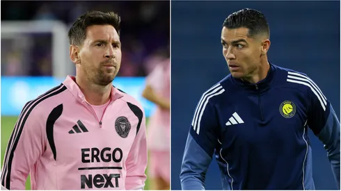 Lionel Messi (left) and Cristiano Ronaldo (right)