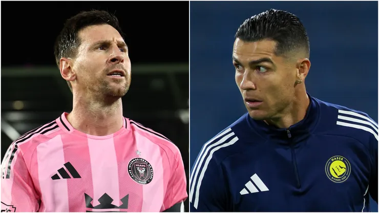 Lionel Messi of Inter Miami and Cristiano Ronaldo of Al Nassr.
