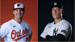 Pete Alonso of the Baltimore Orioles and Aaron Judge of the New York Yankees