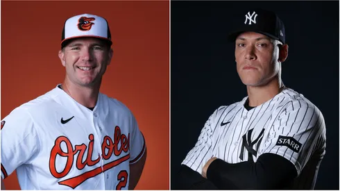 Pete Alonso of the Baltimore Orioles and Aaron Judge of the New York Yankees