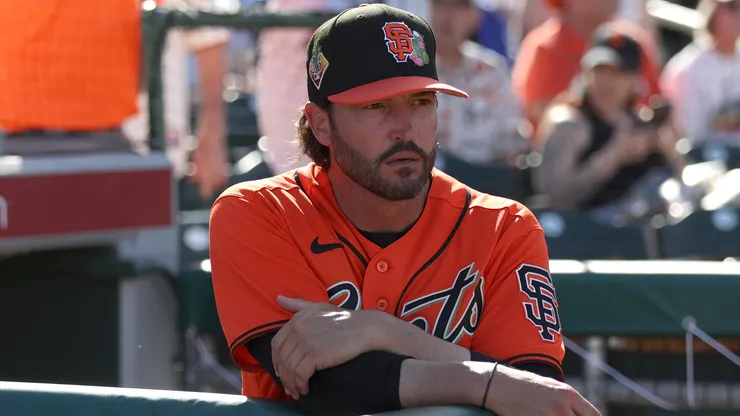 Tony Vitello #23 of the San Francisco Giants in 2026.