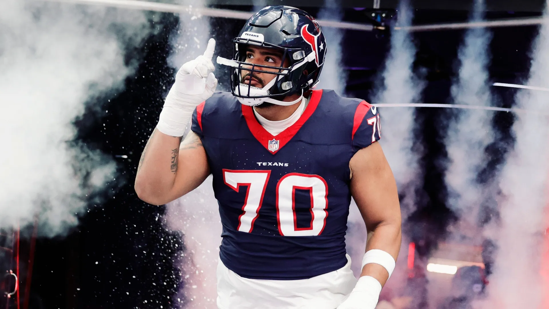 Juice Scruggs #70 of the Houston Texans