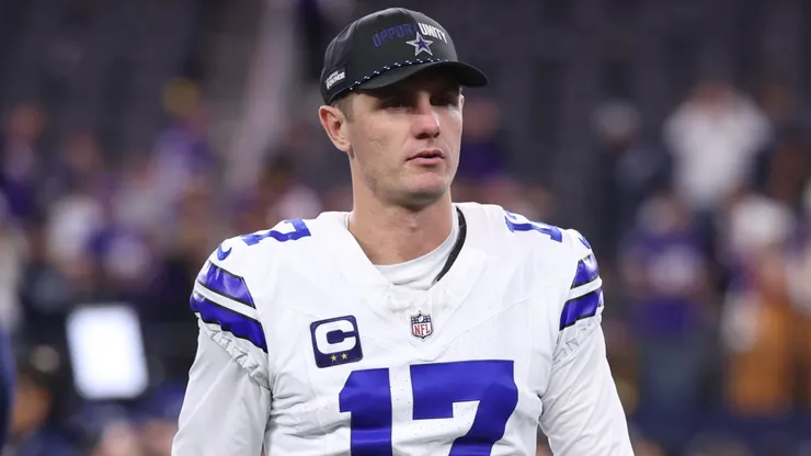 Brandon Aubrey #17 of the Dallas Cowboys.