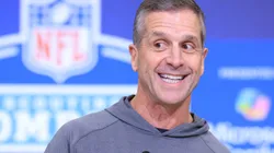 Head coach John Harbaugh of the New York Giants.