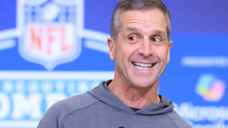 Head coach John Harbaugh of the New York Giants.