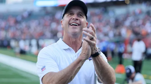 Head coach John Harbaugh of the NY Giants