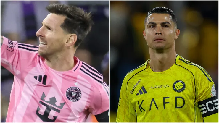 Lionel Messi of Inter Miami and Cristiano Ronaldo of Al Nassr.