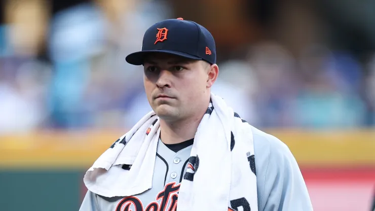 Tarik Skubal during a Tigers game.