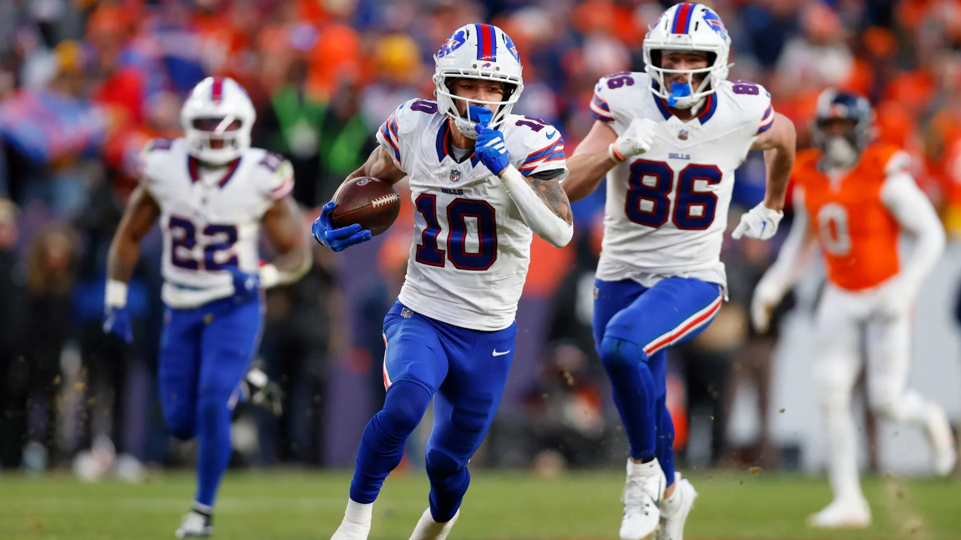 Khalil Shakir #10 of the Buffalo Bills in 2026 (Source: Justin Edmonds/Getty Images)