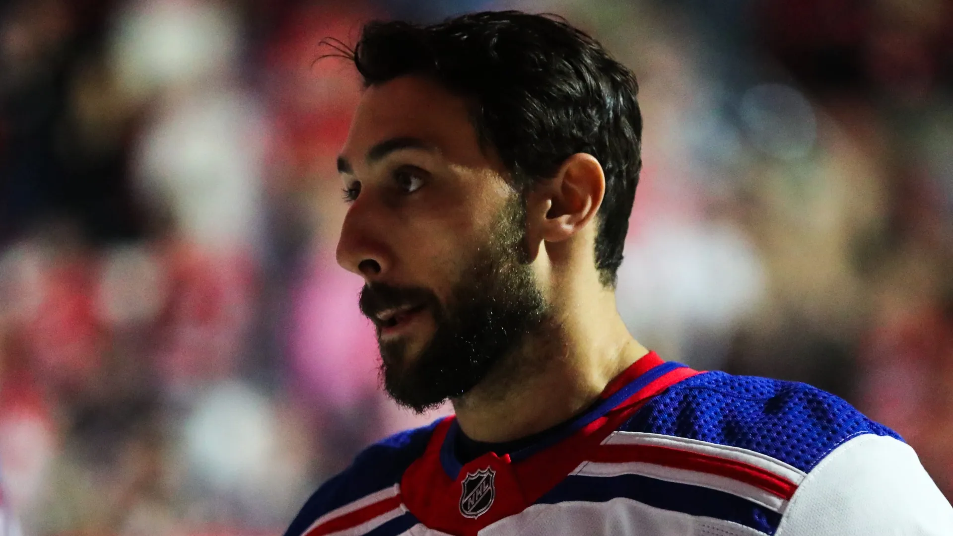 Vincent Trocheck during national anthems