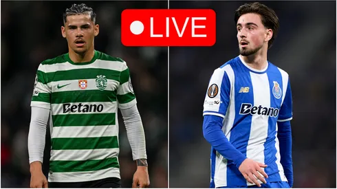 Maximiliano Araujo of Spoting CP and Martim Fernandes of Porto.